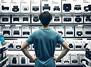 Personne se demandant quelle imprimante choisir