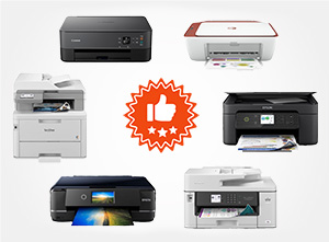 Panel des différentes sortes d'imprimantes