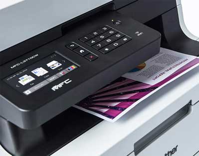 Imprimante télécopieur avec écran LCD et pavé numérique