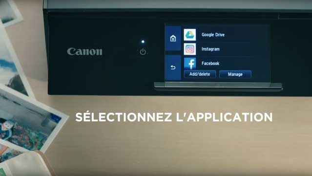 Façade d'imprimante avec écran LCD couleur tactile