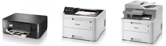 Listes d'imprimantes Brother